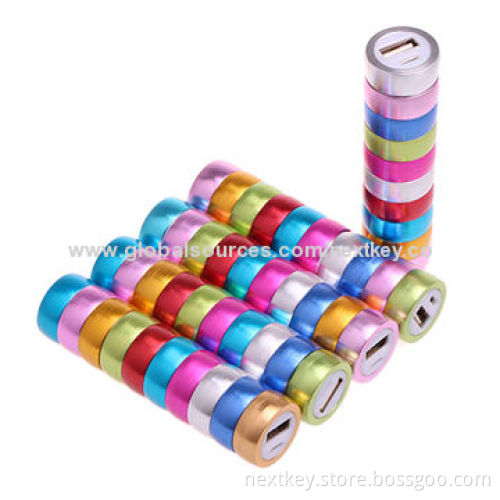Portable Mini RoHS Power Bank for iPhone and Other Smartphones, 2,600mAh capacity, 5V/800mA Output